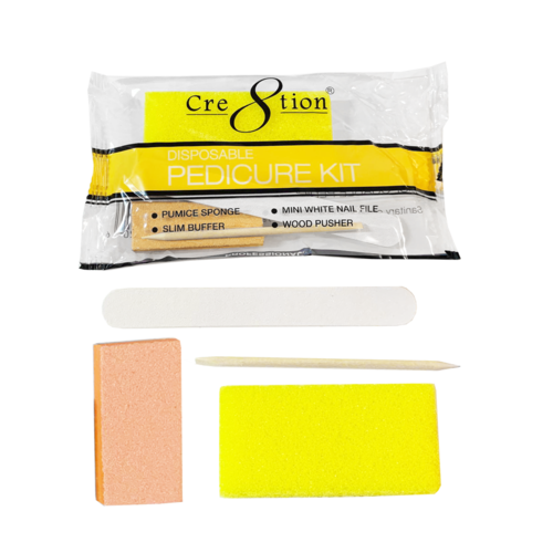 Cre8tion Disposable   Pedicure kits "YELLOW"