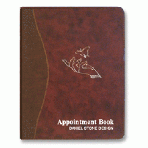 Leather Look Cover Appointment Books Refillable | Burgundy
